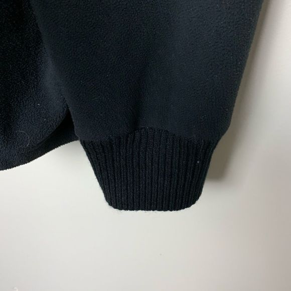 Black Thick Fleece 1/2 Zip Pullover Sweater 3X - Picture 10 of 12